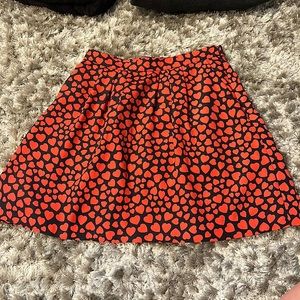 J. Crew hearts skirt